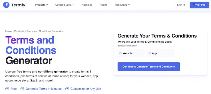 termly-terms-and-conditions-generator