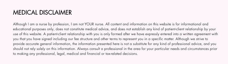tips-from-tori-medical-disclaimer-example