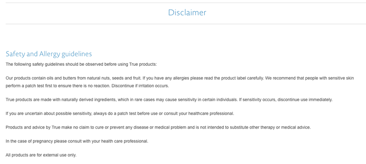 Product Disclaimer: Examples How to Guide Termly