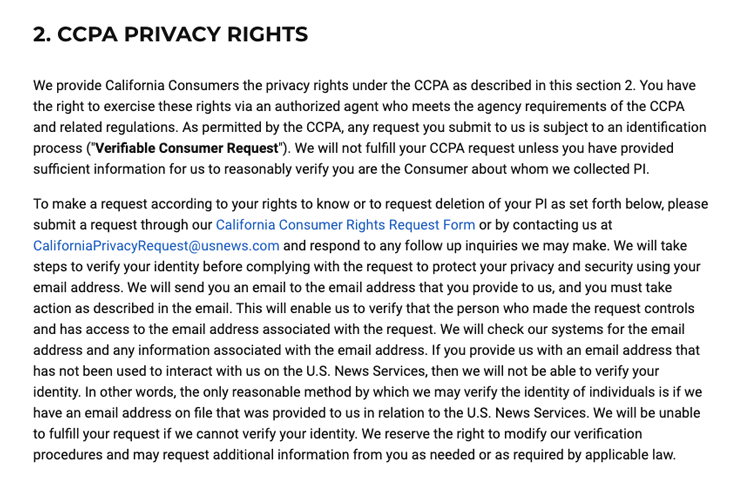 us news ccpa do not sell link in privacy policy