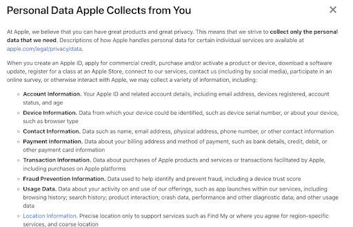 what-personal-data-apple-collects